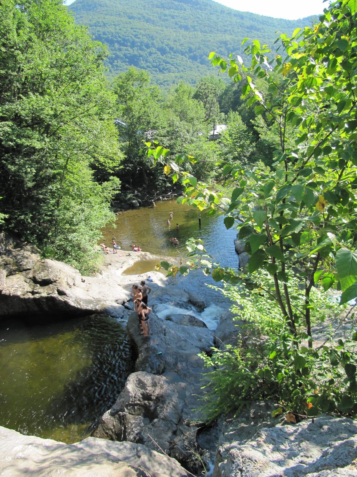 A Vermont swimming hole in summer